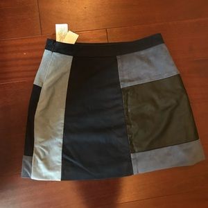 Abercrombie Leather/Suede Skirt